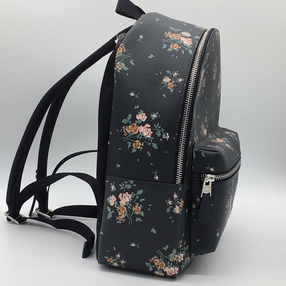 COACH MEDIUM CHARLIE BACKPACK WITH ROSE BOUQ. PRT - Picture 6 of 16